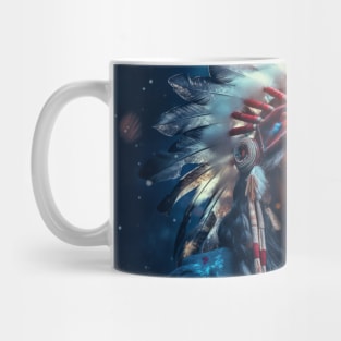 Native Indian Warrior Spirit Fantastic Cosmic Magical Mug